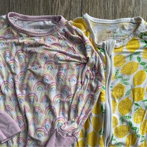 Little sleepies crescent zippy Bamboo Sleeper Bundle of 2  size 12-18M